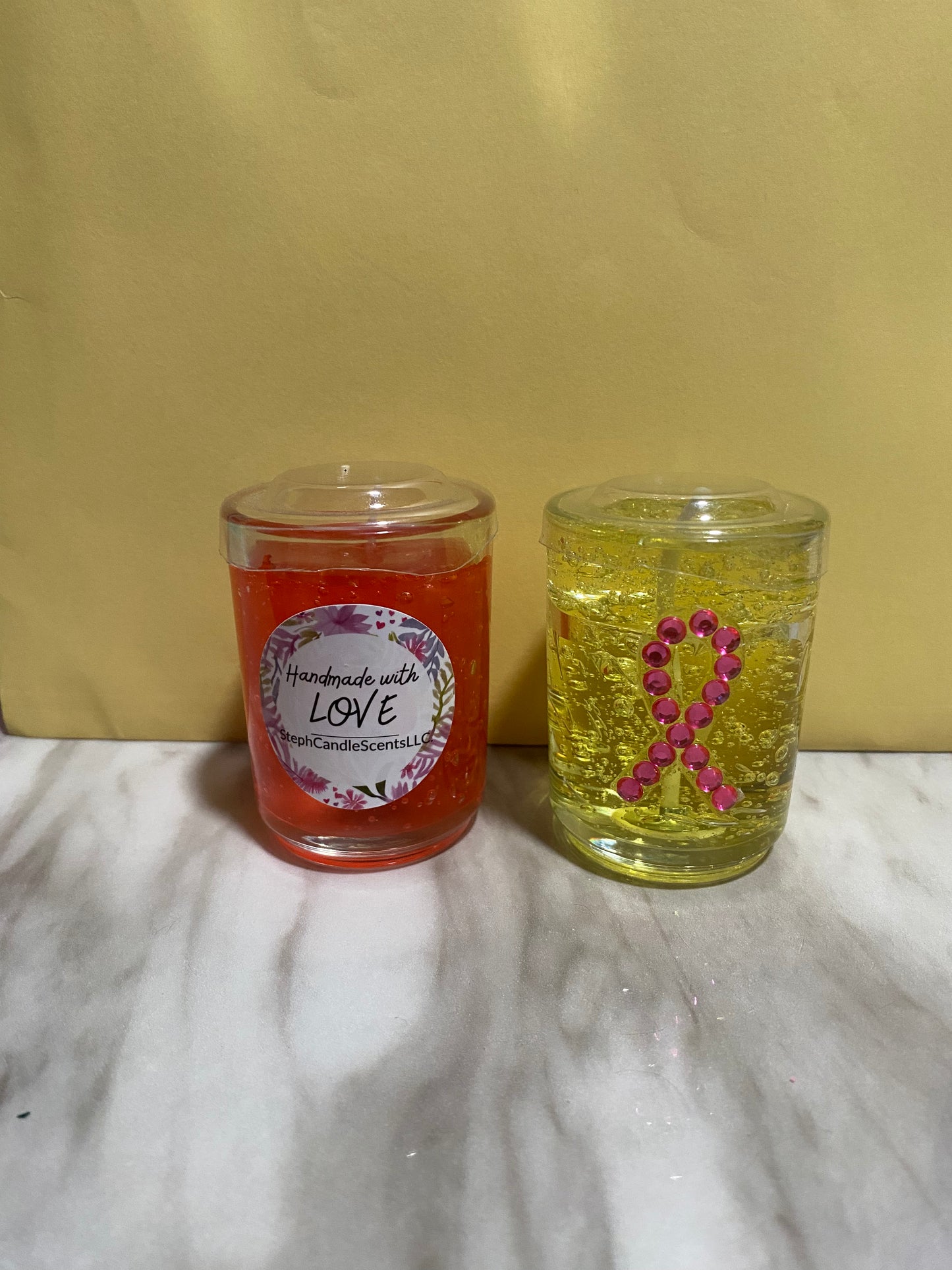 Gel scented mini candle